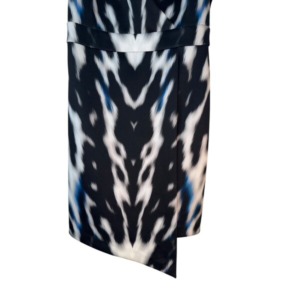 2/$30 Bebe XXS Black & White Abstract Print Dress With Chain Straps - Picture 8 of 14
